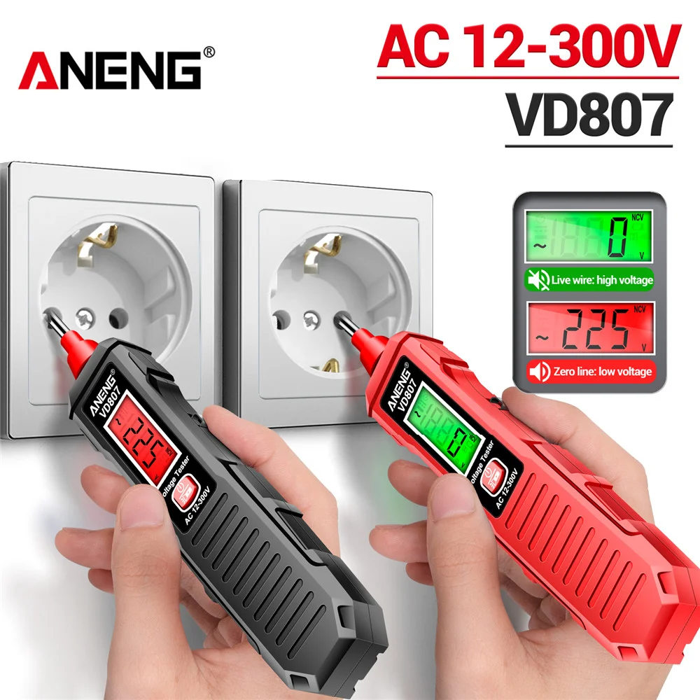 Smart Pen Digital - ANENG VD807 一言誘導ポータブル 50/60Hz スマート電気ペンテスター NCV