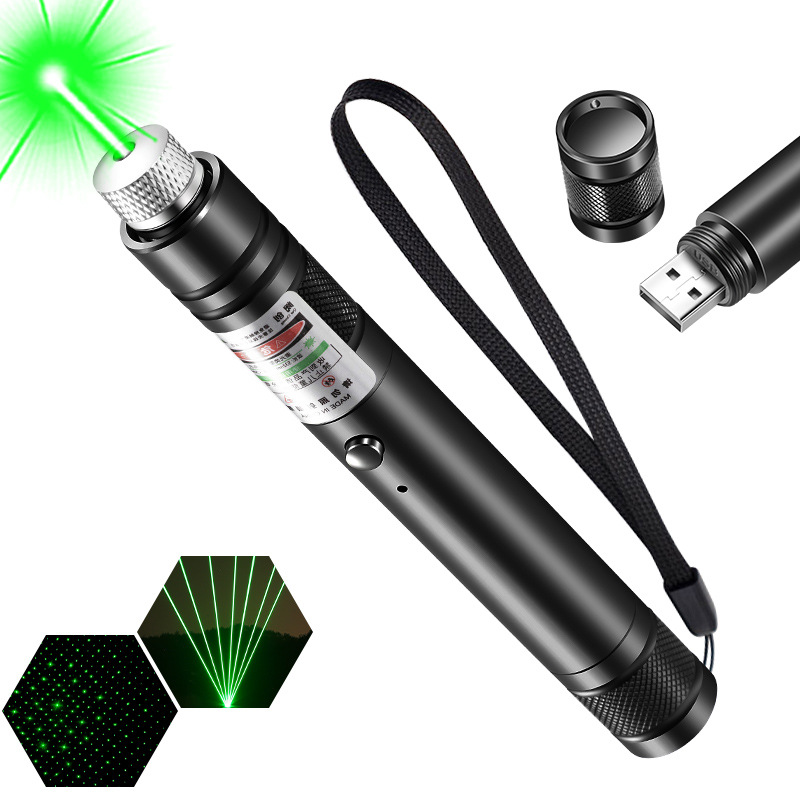Laser Pointer Presenter - USB充電式ミニレーザーポインター（猫用） – 明るい赤と緑のアニメーションパターンを備えたインタラクティブなペット用おもちゃ