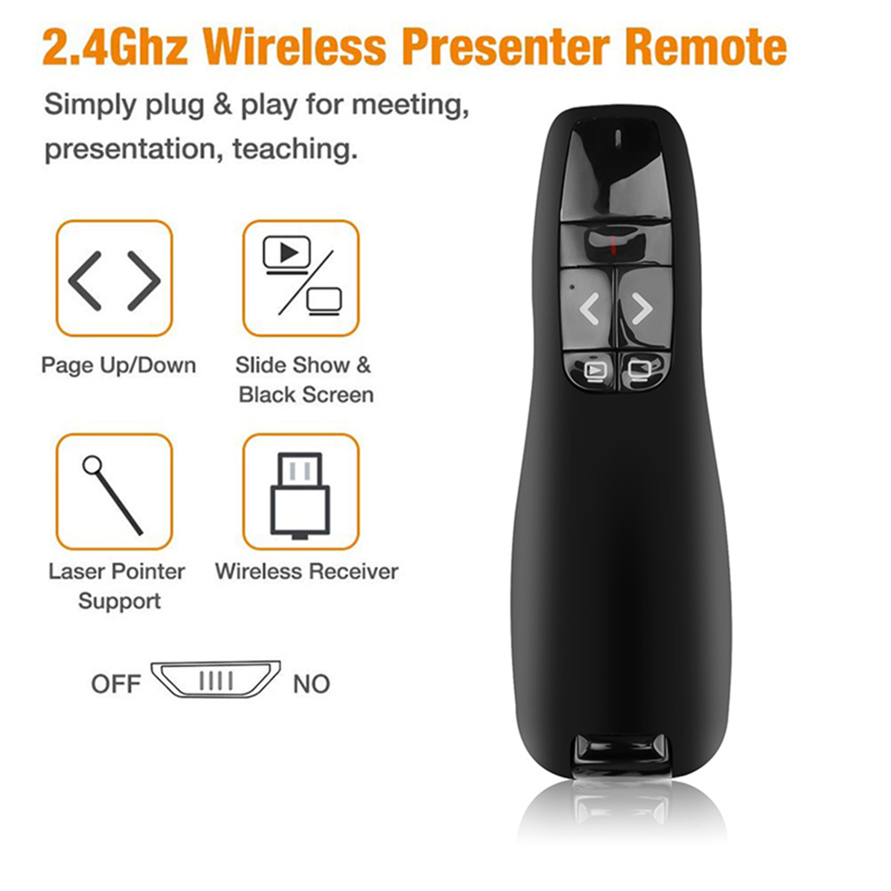 Laser Pointer Presenter - ワイヤレス USB パワーポイント プレゼンテーション PPT フリップ