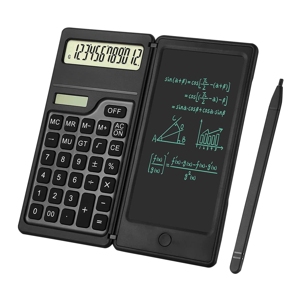 Smart Pen Digital - ポータブルLCDスクリーンライティングタブレット、6インチ、折りたたみ式科学計算機、スタイラスペン付きデジタル描画パッド