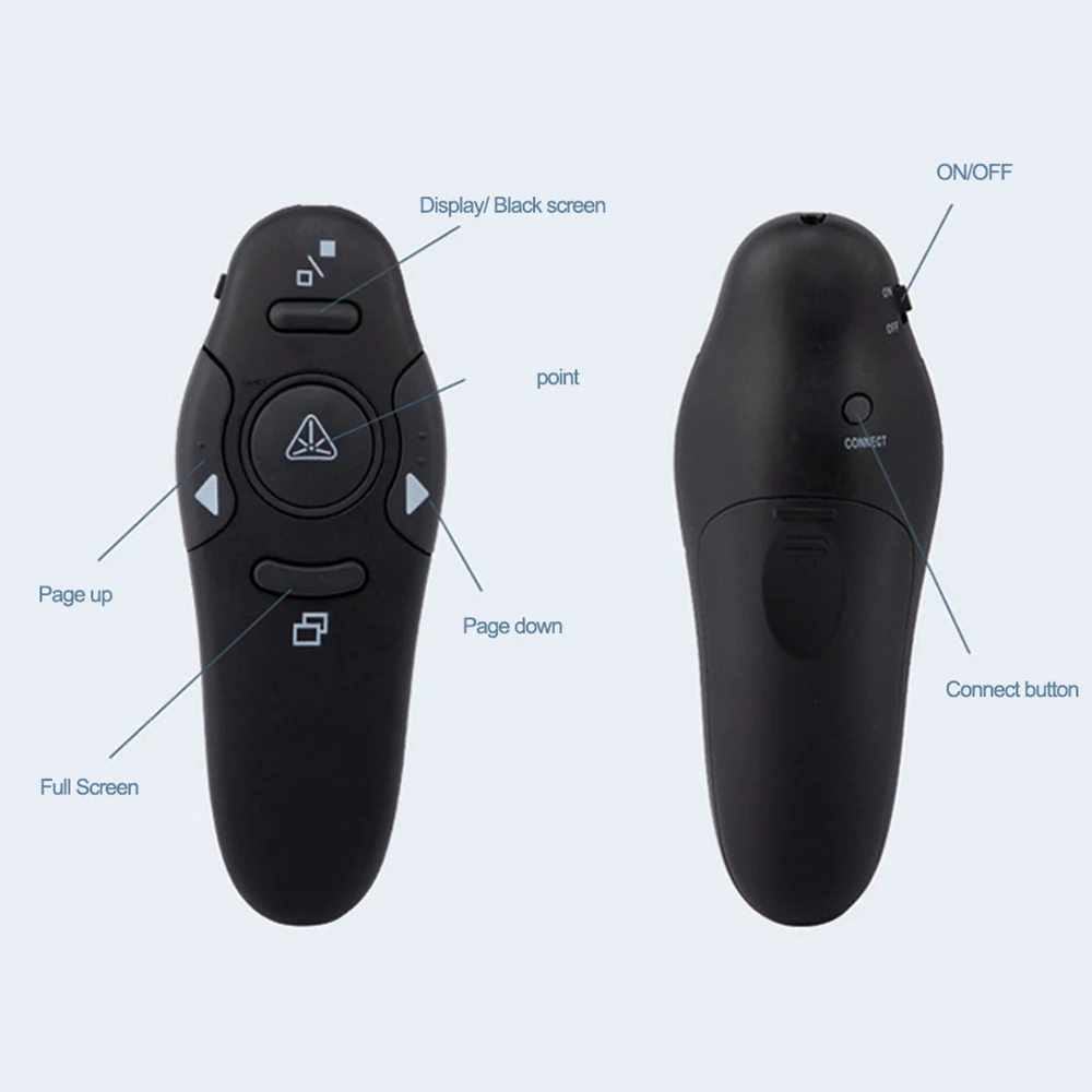 Laser Pointer Presenter - プレゼンター ワイヤレスリモコン 2.4GHz USBポインター プロジェクター PPT