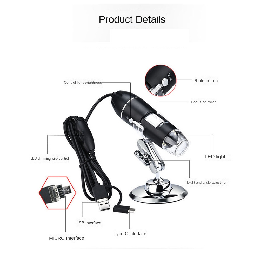 拡大機能付きUSBデジタル顕微鏡,ポータブルカメラ,ウィンド - Usb Microscope Digital のレビューと価格