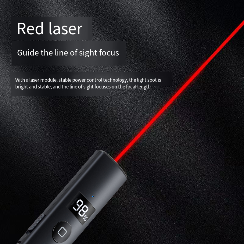 新型ワイヤレスプレゼンター 赤色レーザーページターニングペン - Laser Pointer Presenter のレビューと価格