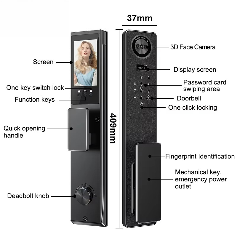 Tuya WiFi スマートドアロック、家庭用生体認証指紋ロ - Electronics & Tech Gadgets のレビューと価格