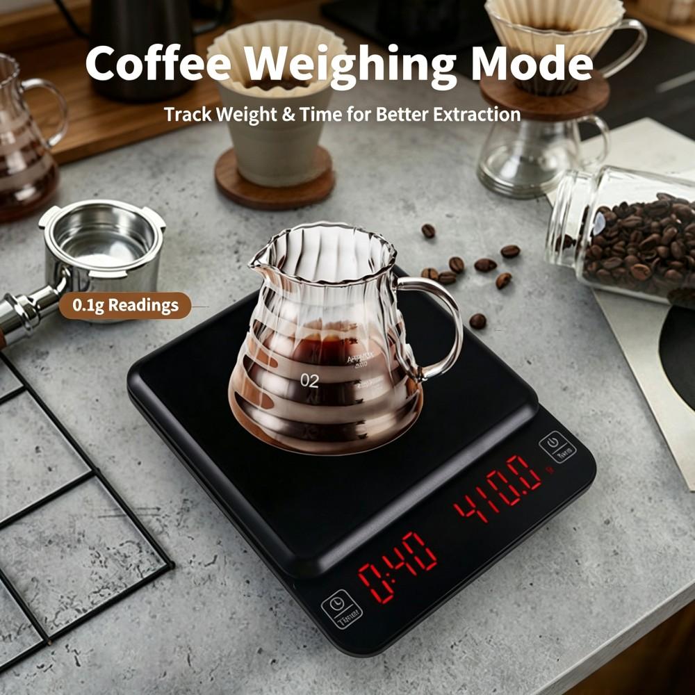 3kg/0.1g高精度デジタルコーヒースケール、LEDポータ - Electronics & Tech Gadgets のレビューと価格