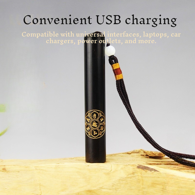 創造的な彫刻が施された黒檀のライター |   吹き込み式電子 - Cool Electronics Gadgets For Men のレビューと価格
