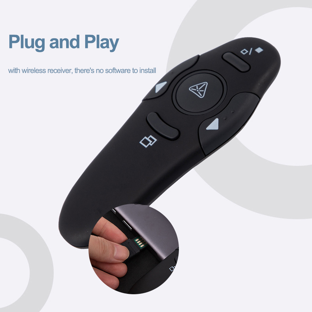 2.4GHz ワイヤレス USB パワーポイント プレゼンテ - Laser Pointer Presenter のレビューと価格