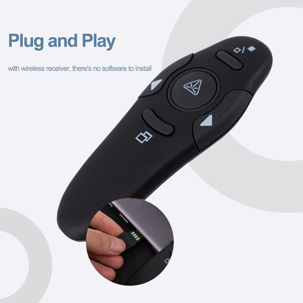 プレゼンター ワイヤレスリモコン 2.4GHz USBポイン - Laser Pointer Presenter のレビューと価格
